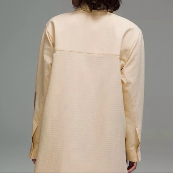 Lululemon Grid Fleece Hiking OverShirt SZ 4 Prosecco/Pink Clay Granola Girl NWT - Picture 12 of 12